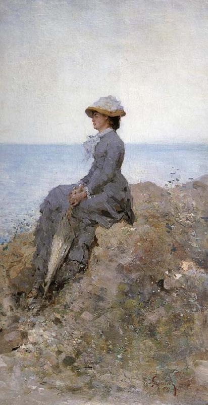 Nicolae Grigorescu On the Sea Shore Germany oil painting art